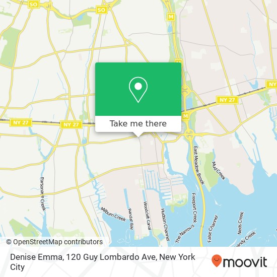 Mapa de Denise Emma, 120 Guy Lombardo Ave