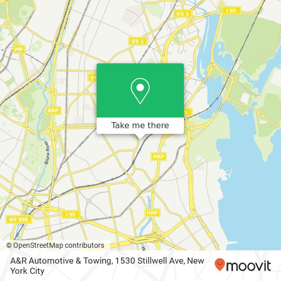 Mapa de A&R Automotive & Towing, 1530 Stillwell Ave