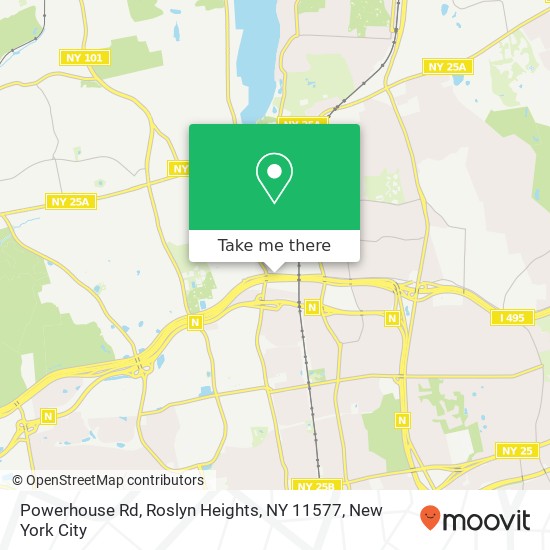 Mapa de Powerhouse Rd, Roslyn Heights, NY 11577