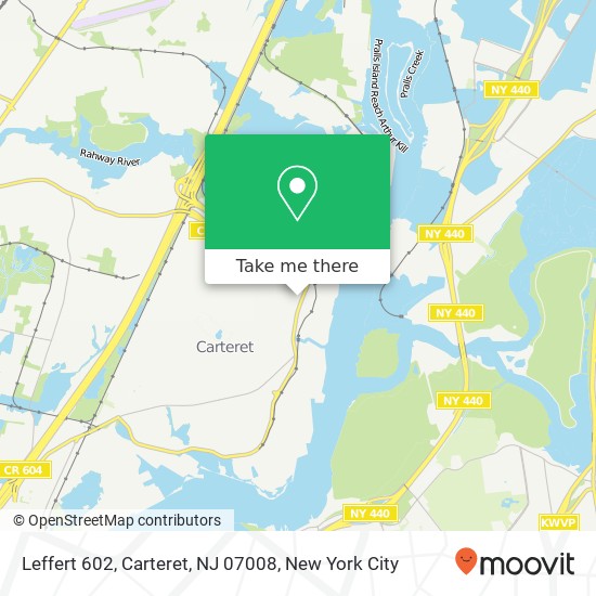 Leffert 602, Carteret, NJ 07008 map