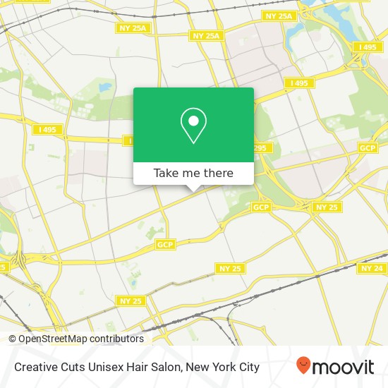 Creative Cuts Unisex Hair Salon map