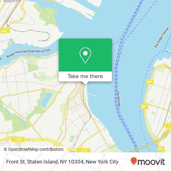 Mapa de Front St, Staten Island, NY 10304