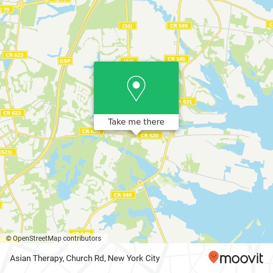 Mapa de Asian Therapy, Church Rd