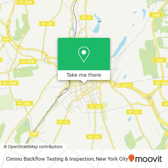 Mapa de Cimino Backflow Testing & Inspection