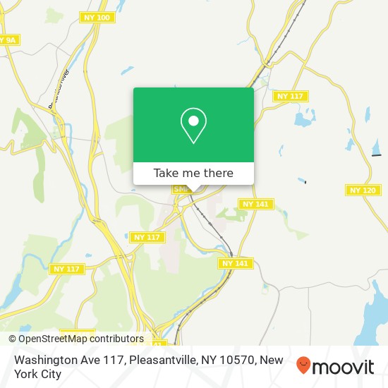 Mapa de Washington Ave 117, Pleasantville, NY 10570