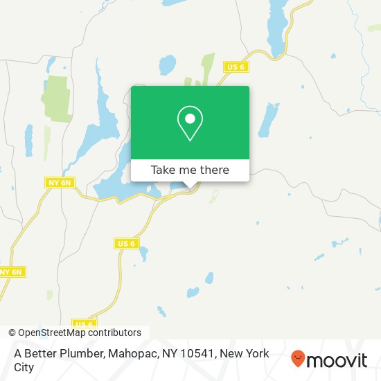 Mapa de A Better Plumber, Mahopac, NY 10541