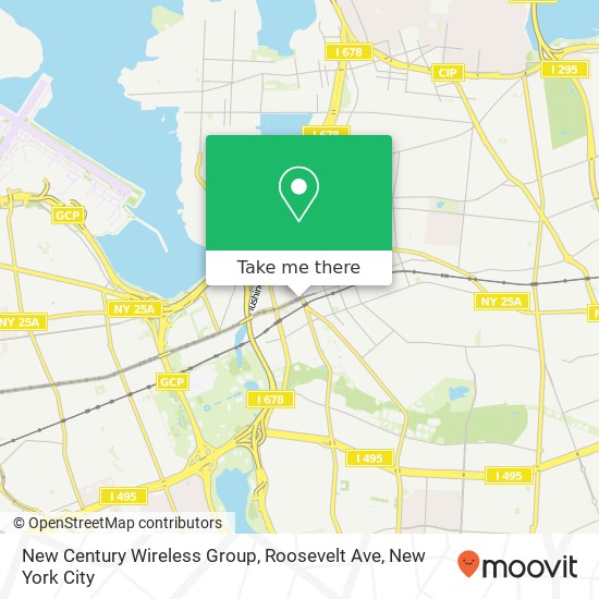 Mapa de New Century Wireless Group, Roosevelt Ave
