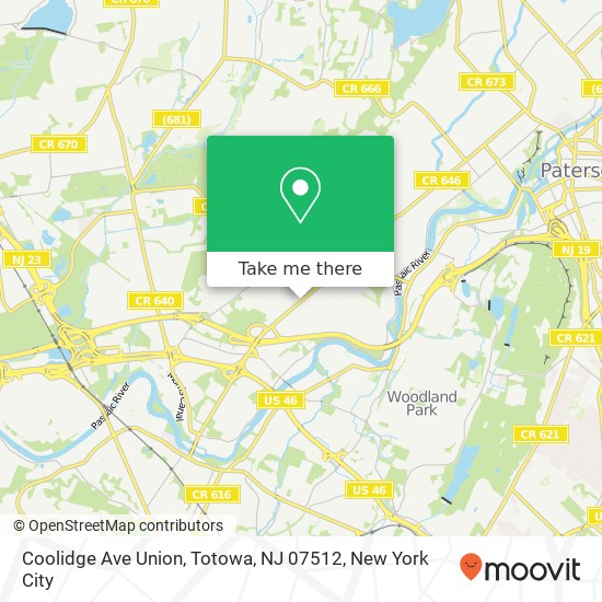 Coolidge Ave Union, Totowa, NJ 07512 map