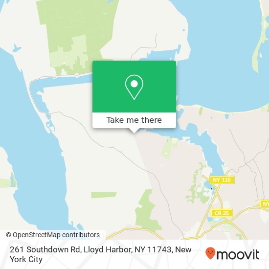 261 Southdown Rd, Lloyd Harbor, NY 11743 map