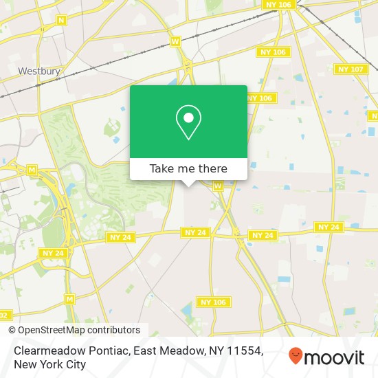 Mapa de Clearmeadow Pontiac, East Meadow, NY 11554