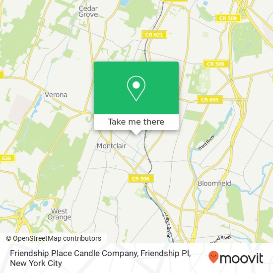 Mapa de Friendship Place Candle Company, Friendship Pl