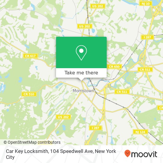 Car Key Locksmith, 104 Speedwell Ave map