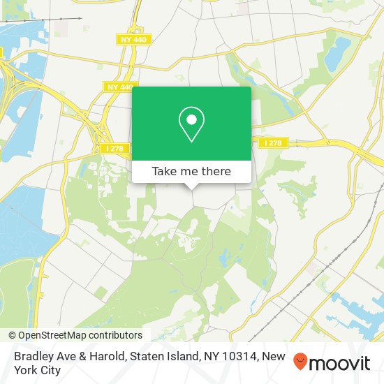 Bradley Ave & Harold, Staten Island, NY 10314 map