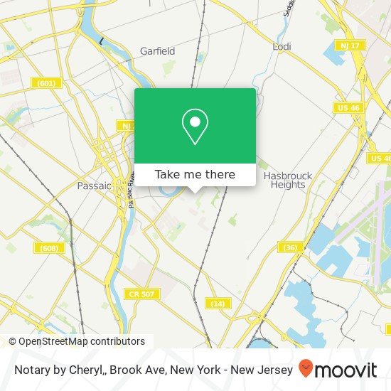 Notary by Cheryl,, Brook Ave map