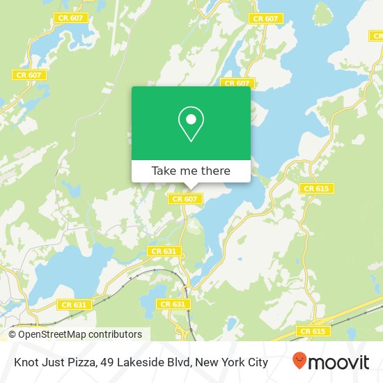 Knot Just Pizza, 49 Lakeside Blvd map