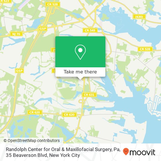 Randolph Center for Oral & Maxillofacial Surgery, Pa, 35 Beaverson Blvd map