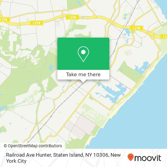 Railroad Ave Hunter, Staten Island, NY 10306 map