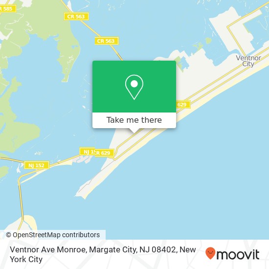 Ventnor Ave Monroe, Margate City, NJ 08402 map