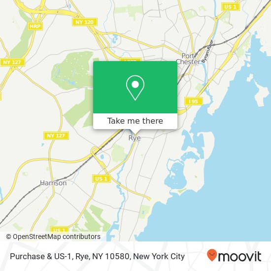 Purchase & US-1, Rye, NY 10580 map