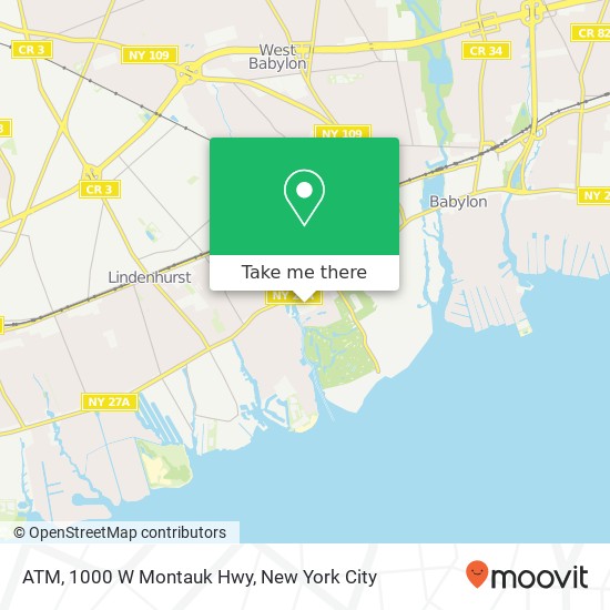 Mapa de ATM, 1000 W Montauk Hwy