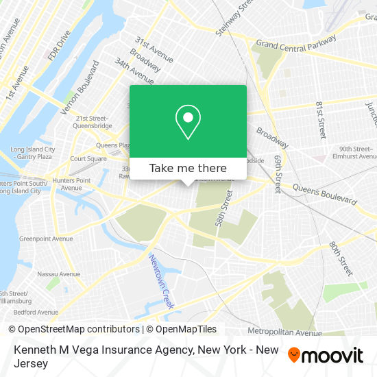 Kenneth M Vega Insurance Agency map