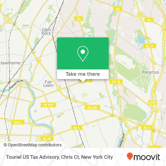 Touriel US Tax Advisory, Chris Ct map