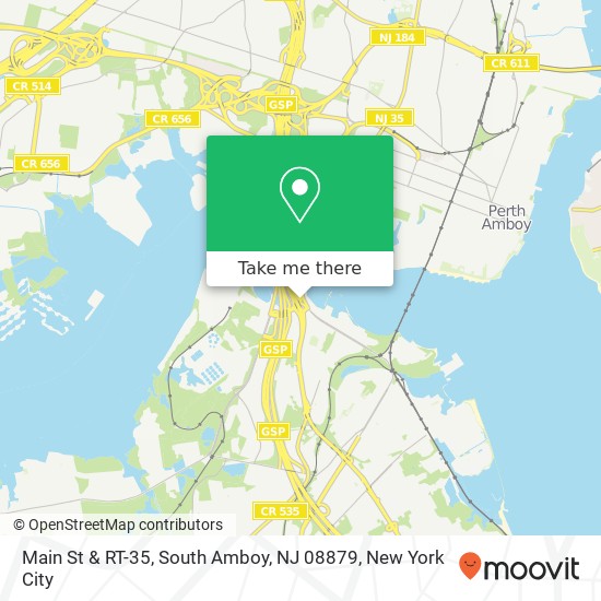 Mapa de Main St & RT-35, South Amboy, NJ 08879