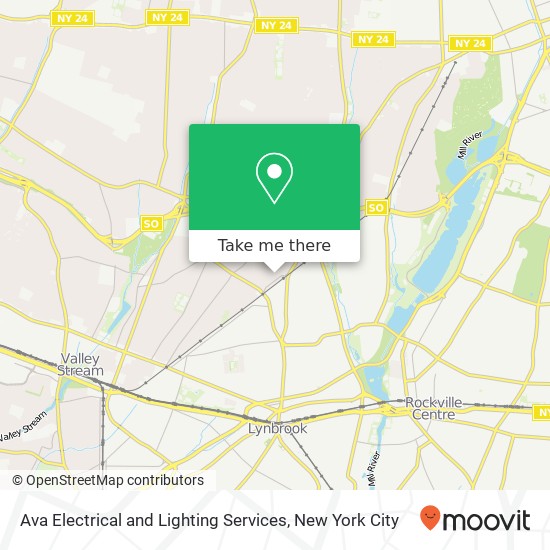 Ava Electrical and Lighting Services map