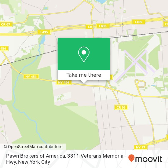 Pawn Brokers of America, 3311 Veterans Memorial Hwy map