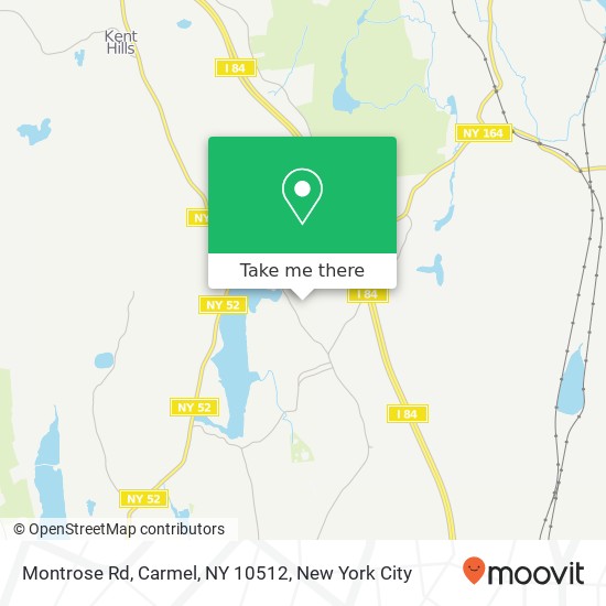 Mapa de Montrose Rd, Carmel, NY 10512