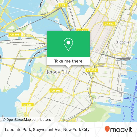 Mapa de Lapointe Park, Stuyvesant Ave