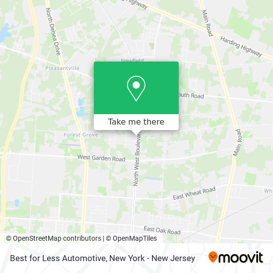 Best for Less Automotive map