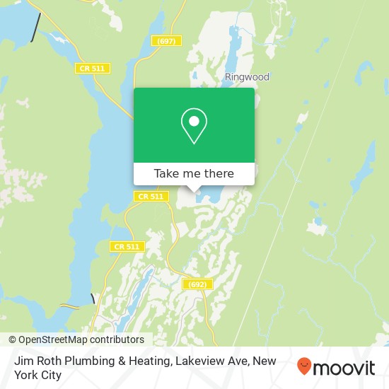 Mapa de Jim Roth Plumbing & Heating, Lakeview Ave