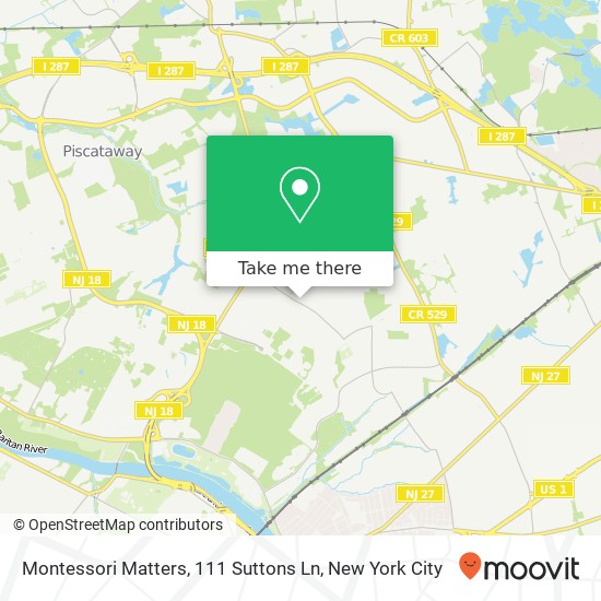 Mapa de Montessori Matters, 111 Suttons Ln