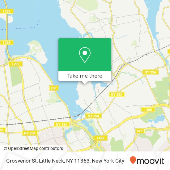 Mapa de Grosvenor St, Little Neck, NY 11363