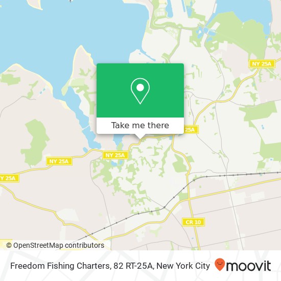 Freedom Fishing Charters, 82 RT-25A map