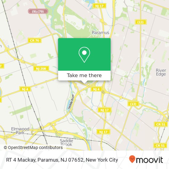 RT 4 Mackay, Paramus, NJ 07652 map