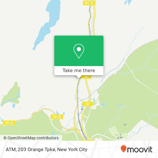 Mapa de ATM, 203 Orange Tpke