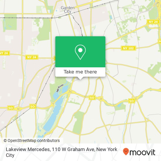 Mapa de Lakeview Mercedes, 110 W Graham Ave