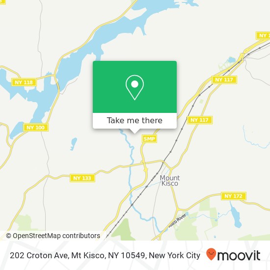 202 Croton Ave, Mt Kisco, NY 10549 map
