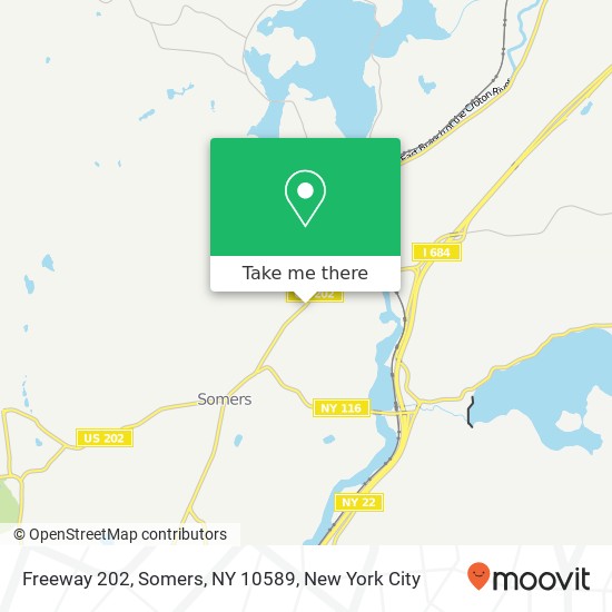 Mapa de Freeway 202, Somers, NY 10589