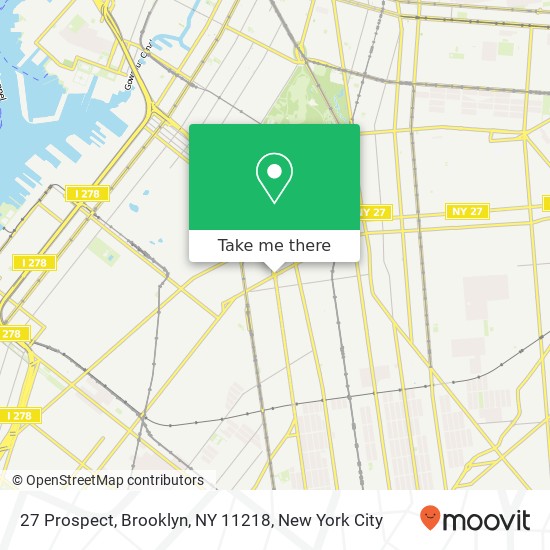 27 Prospect, Brooklyn, NY 11218 map