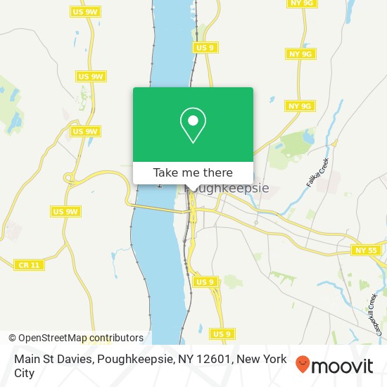 Mapa de Main St Davies, Poughkeepsie, NY 12601