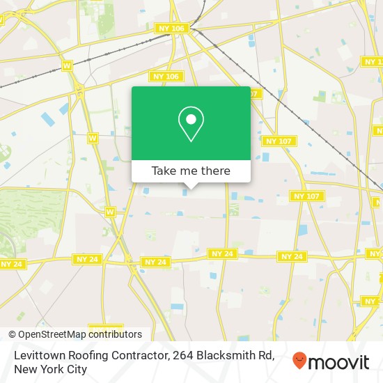 Mapa de Levittown Roofing Contractor, 264 Blacksmith Rd