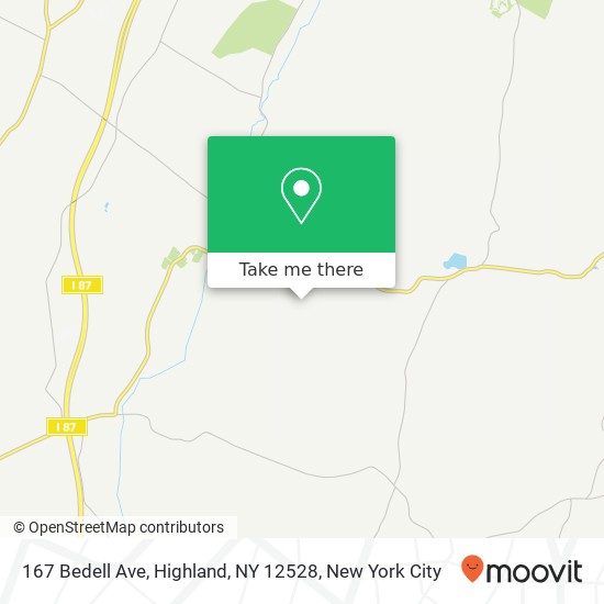 167 Bedell Ave, Highland, NY 12528 map