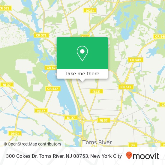 300 Cokes Dr, Toms River, NJ 08753 map
