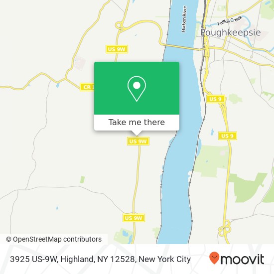 Mapa de 3925 US-9W, Highland, NY 12528