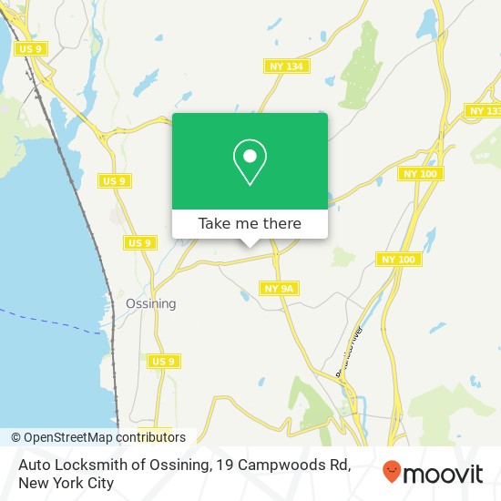 Auto Locksmith of Ossining, 19 Campwoods Rd map