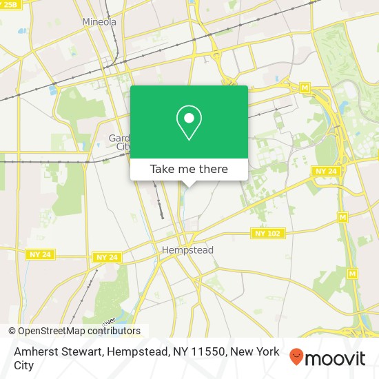 Mapa de Amherst Stewart, Hempstead, NY 11550