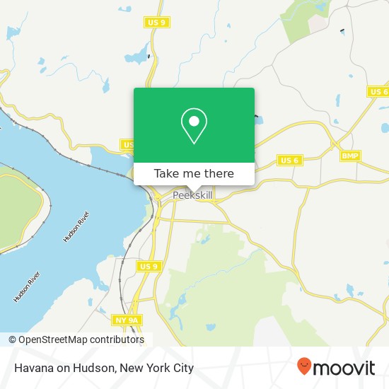 Havana on Hudson map